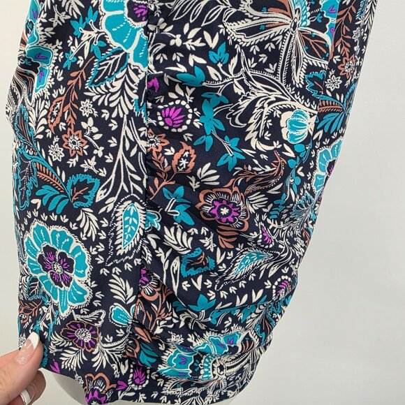 Merona Womens Halter Style Floral Tankini Swim Top w/Tie Back Neck Size L Beach - Picture 5 of 12